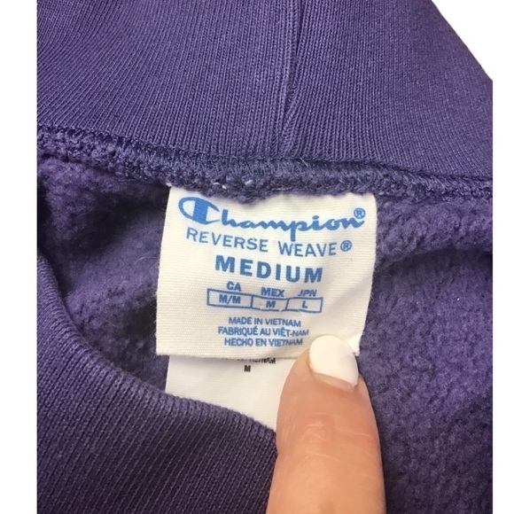 Champion Women’s Medium Sweatpants Reverse Weave Purple &Pink Joggers - Picture 7 of 7